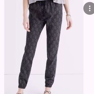 Madewell Shorewalk Jogger - diamond embroidered